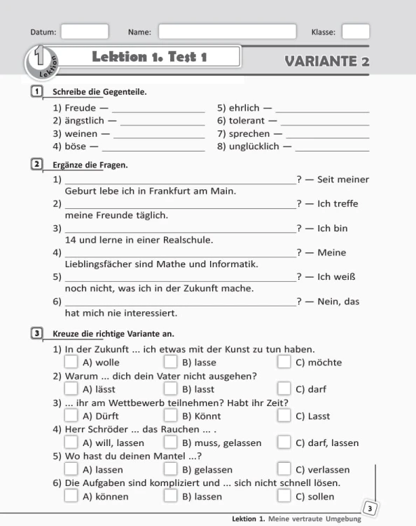 ТЗ. Німецька мова. 10(10) кл. (до підр. Deutsch lernen ist super!)