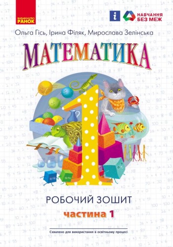 Математика. 1 клас. Робочий зошит. У 4-х частинах. Частина 1