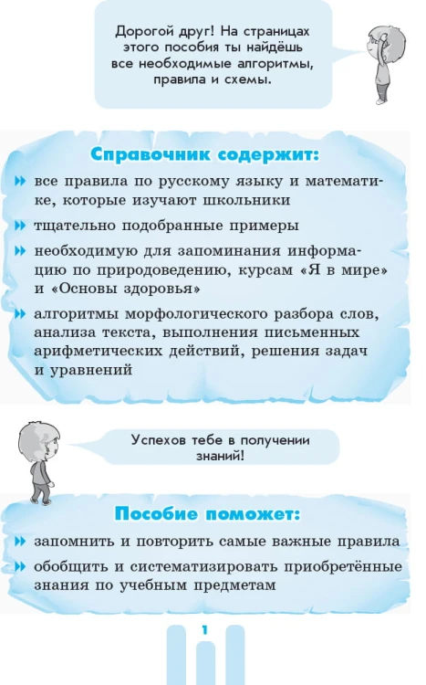 Первый справочник ученика. 1-4 классы