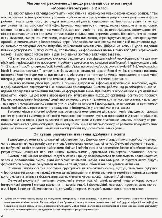 Українська мова. 2 клас. Тематично-дидактичний навігатор. До підручника Українська мова. 2 клас