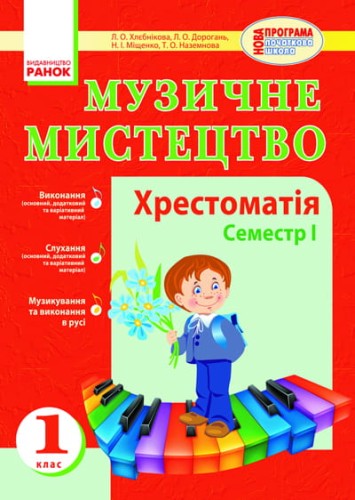 Муз.мистецтво. Хрестоматія 1 кл. 1 семестр