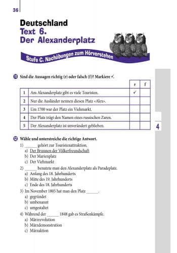 Німецька мова. 7 кл. Зошит з аудіювання. (Einfaches Horverstehen)