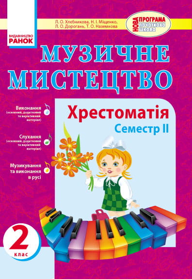 Муз.мистецтво. Хрестоматія 2 кл. 2 семестр НОВА ПРОГРАМА