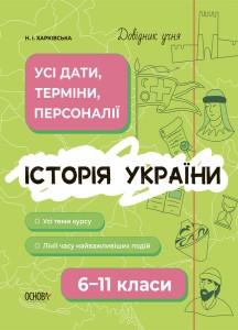 Історія України. Усі дати, терміни, персоналії. 6-11 класи. ДУЧ005