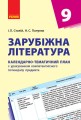 Зарубіжна література. 9 клас. КТП (Календарно-тематичний план з урахуванням компетентнісного потенці