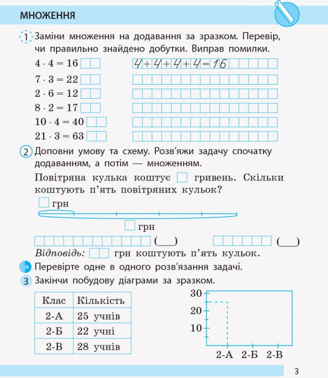 Математика. 2 клас. Робочий зошит. До підручника Н. Листопад. У 2-х частинах. Частина 2