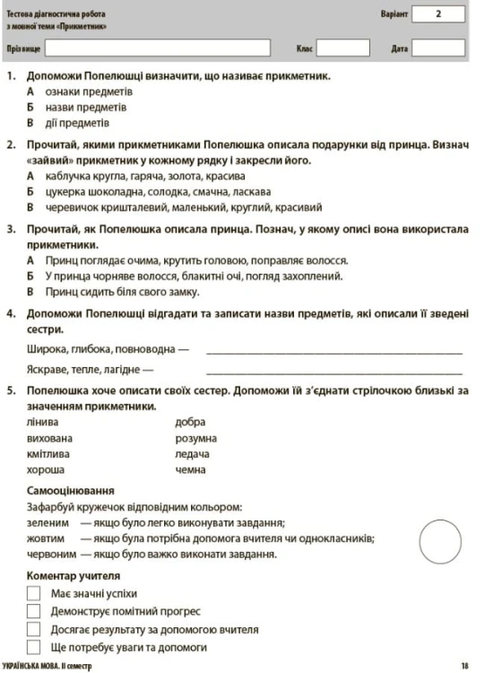 Усі діагностичні роботи. 2 клас. КЗП004