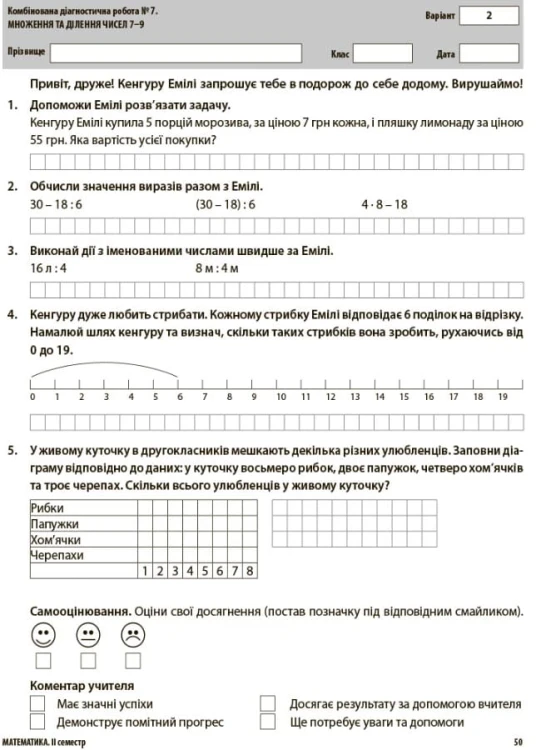 Усі діагностичні роботи. 2 клас. КЗП004