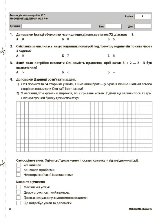 Усі діагностичні роботи. 2 клас. КЗП004