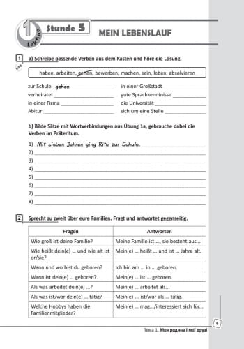 РЗ. Німецька мова. 9(9) кл. (до підр. Deutsch lernen ist Super! 9(9))