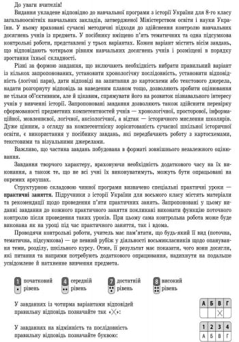 Історія України. 8 клас. Зошит контролю навчальних досягнень учнів (під програму)