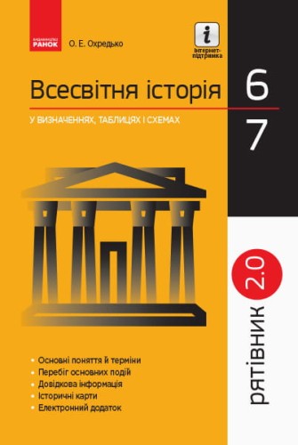 Всесвітня історія. 6-7 класи. Рятівник. 2.0