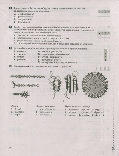 Тестовий контроль результатів навчання. Біологія і Екологія 10 кл. Рівень Стандарту (+Додаток)
