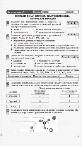 Химия (уровень стандарта). 11 класс. Тетрадь для оценивания результатов обучения