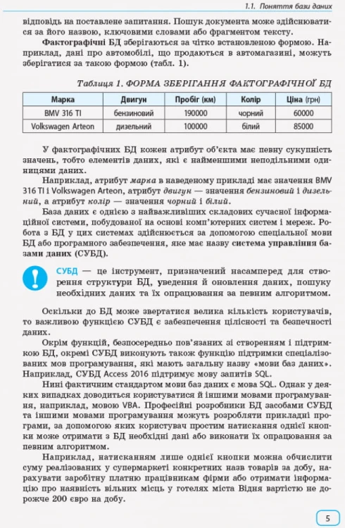Інформатика. Бази даних: Навчальний посібник
