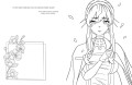 Art Book. Impressed by Anime-girls. Раскраска