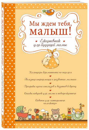 Мы ждем тебя, малыш! Ежедневник для будущей мамы (обложка)