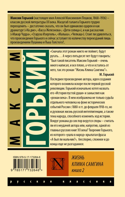 Жизнь Клима Самгина. В 2 кн. Книга 2