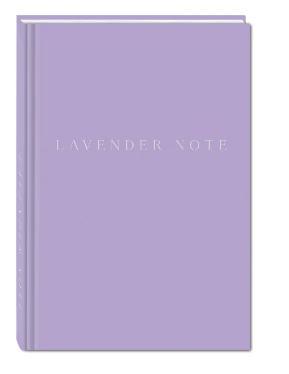 Lavender Note. Мои лавандовые мечты. Блокнот с цветными страницами (А5, обложка на ткани с тиснением фольгой)