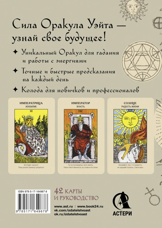Оракул Уэйта. Быстрый прогноз на будущее. Карты с советами и предсказаниями на каждый день
