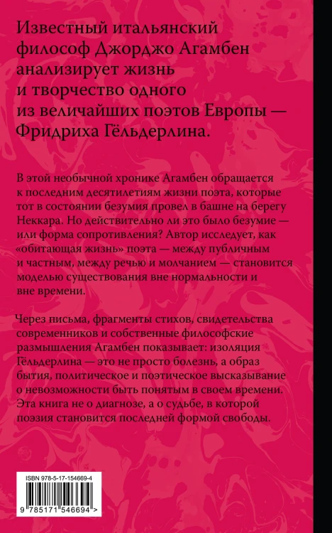Безумие Гёльдерлина. Жизнь, поделенная надвое
