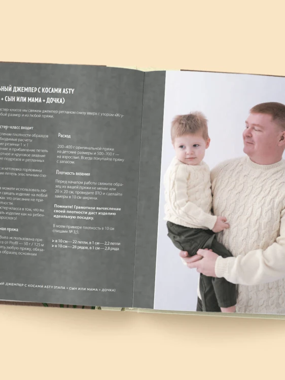 Медленное вязание. Нежный трикотаж на спицах. Family look