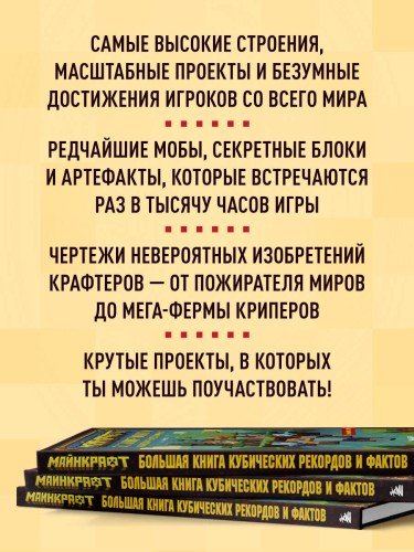 Майнкрафт. Большая книга кубических рекордов и фактов
