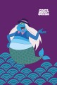 Сказка ложь, да в ней намек (набор из книги П. Ершова "Конек-горбунок", чехла для карточек (картхолдера) с лентой "Водяной" и шоппера "По щучьему велению")