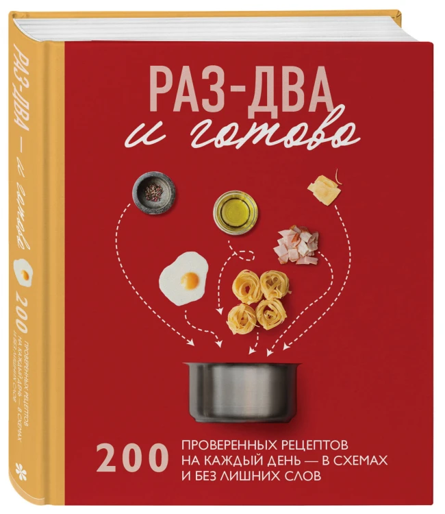 Раз-два - и готово. 200 проверенных рецептов на каждый день - в схемах и без лишних слов