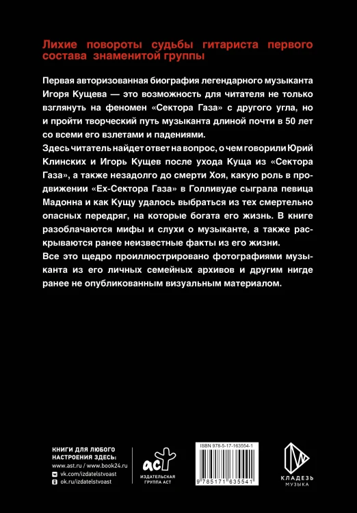 Игорь Кущ и "Сектор Газа". Авторизованная биография