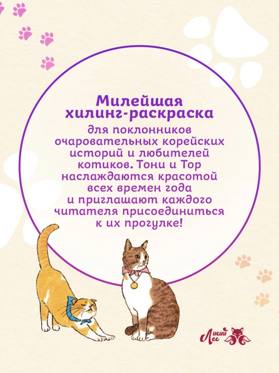 Прогулка с котиками по волшебному Сеулу. Корейская раскраска для души