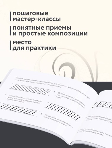 Скетчбук по леттерингу и каллиграфии. Простые пошаговые уроки по созданию текстовых композиций