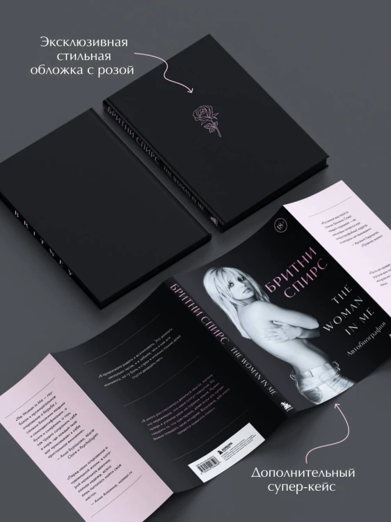Бритни Спирс: The Woman in Me. Официальное русское издание. Подарочное оформление. Комплект: книга и стикерпак