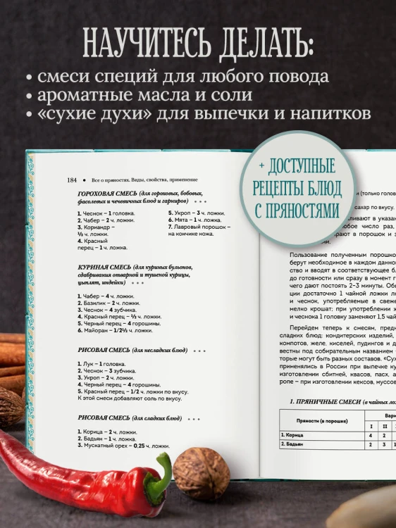 Все о пряностях (подарочное издание с запечатанным обрезом, фольгой и тиснением)