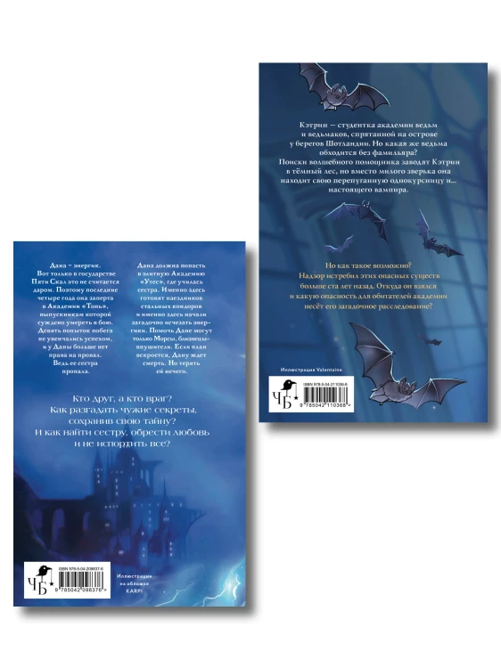 Комплект книг ("Энергик. Тайны Академии "Утес" + Солнце, уснувшее в ладонях ведьмы)