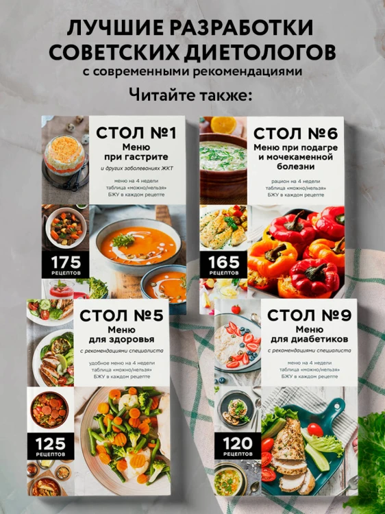 Стол №8. Меню при ожирении разной степени