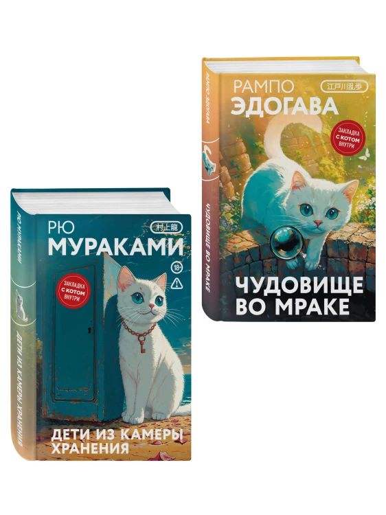 Набор японские чудовища (из 2-х книг): "Дети из камеры хранения" Рю Мураками, "Чудовище во мраке" Эдогава Рампо