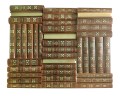 Библиотека всемирной литературы в 40 томах. Книги в коллекционных кожаных переплетах ручной работы в стиле 19 века с тремя видами тиснения и золочёными обрезами