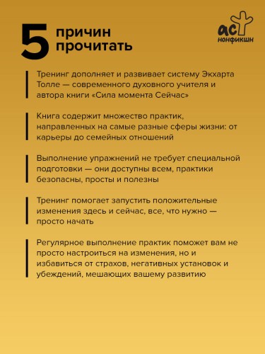 Здесь и сейчас. Тренинг по системе Экхарта Толле
