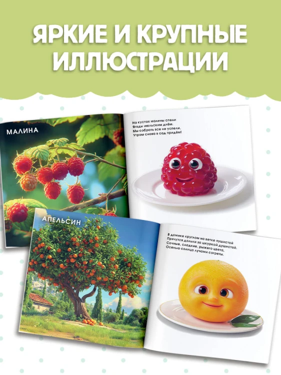 Милые овощи и фрукты. Первая книжка малыша