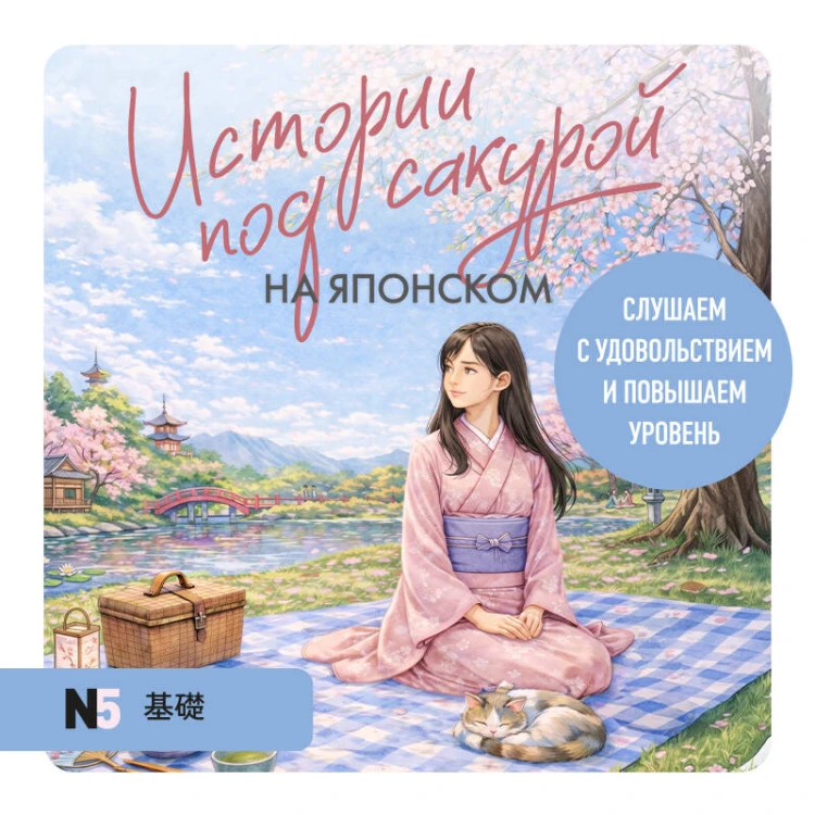 Истории под сакурой на японском. Читаем с удовольствием и повышаем уровень (N5)