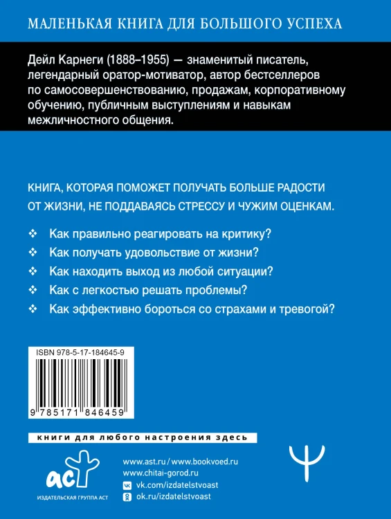 Как перестать беспокоиться и начать жить. Быстрый курс обретения спокойствия