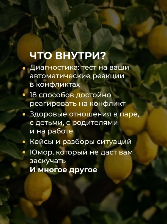 Не будь гнилым лимоном. Тренинг развития здоровых отношений в личной жизни, на работе и в любой непонятной ситуации