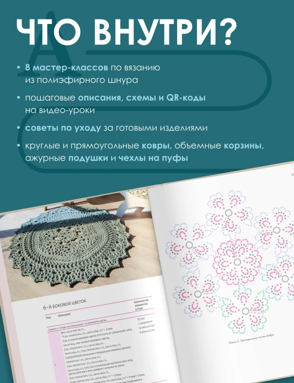 Вяжем ковры, салфетки и подушки. Стильный дом крючком