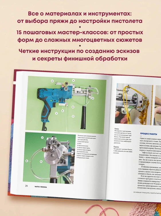 Современный ТАФТИНГ. Самое полное и понятное пошаговое руководство по созданию шедевров из пряжи