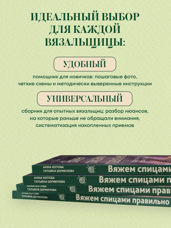 Вяжем спицами правильно. Все техники и приемы просто и наглядно. Самый удобный справочник