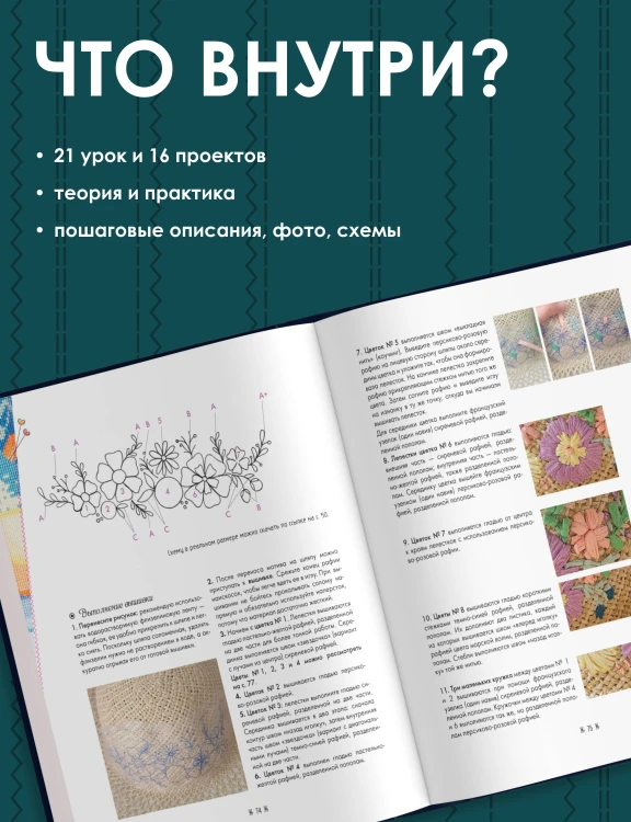 Научись вышивать за 21 день. Пошаговое руководство и 16 проектов в разных техниках