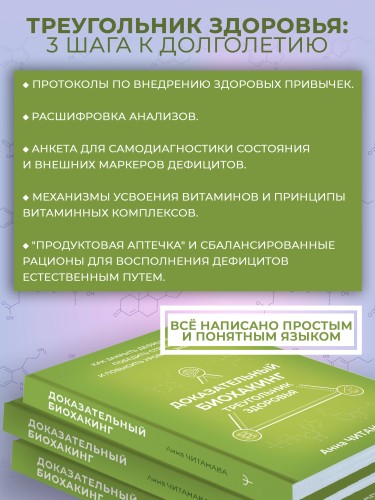 Доказательный биохакинг. Треугольник здоровья. Как закрыть дефициты, победить стресс и повысить уровень энергии