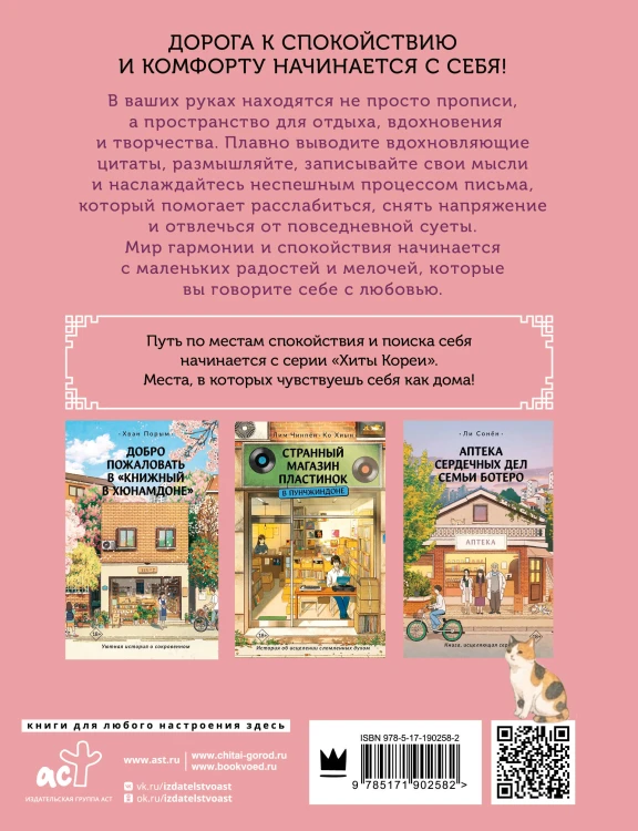 Взрослые прописи-антистресс. Для тех, кто устал и хочет уюта. Исцеляющая Корея