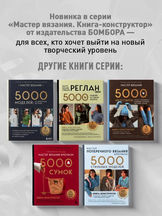 Мастер вязания спицами. Круглая КОКЕТКА. 5000 моделей по одной формуле. Книга конструктор плечевых изделий с идеальной посадкой